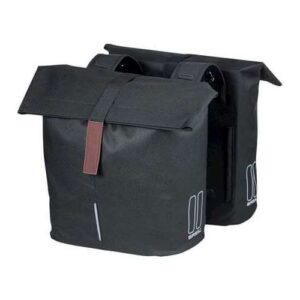 Basil fietstas dubbel City zwart 28-32L