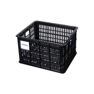 Basil fietskrat M black 29.5L recycled